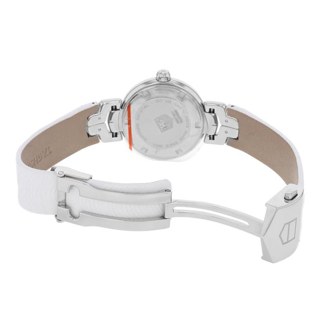 TAG Heuer Silver Dial Link Date Steel Leather Quartz Ladies Wat1411.fc6316 Watch TAG Heuer Silver Dial Link Date Steel Leather Quartz Ladies Wat1411.fc6316 Watch