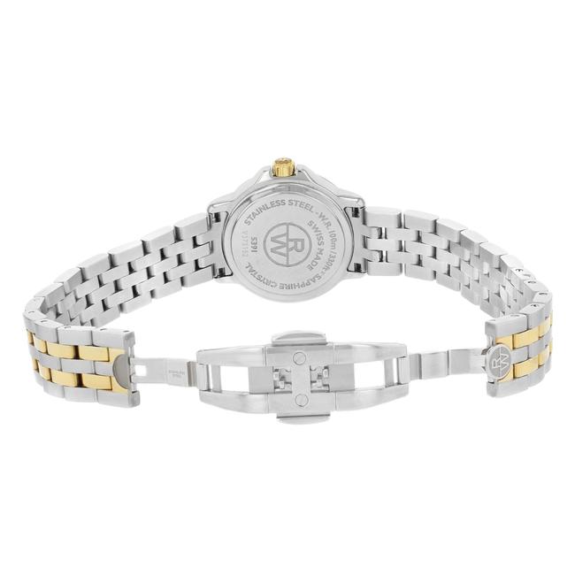 Raymond Weil White with Gold Accents Saxo Two Tone Ion Plated Steel Quartz Unisex 9521tt Watch Raymond Weil White with Gold Accents Saxo Two Tone Ion Plated Steel Quartz Unisex 9521tt Watch