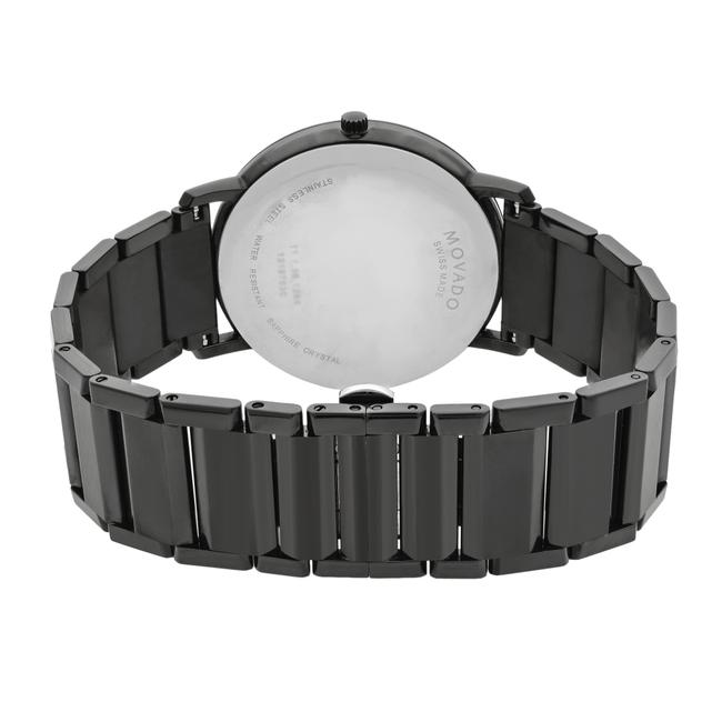 Movado Black Sapphire Dial Analog Pvd Thin Steel Quartz Mens 0606882 Watch Movado Black Sapphire Dial Analog Pvd Thin Steel Quartz Mens 0606882 Watch