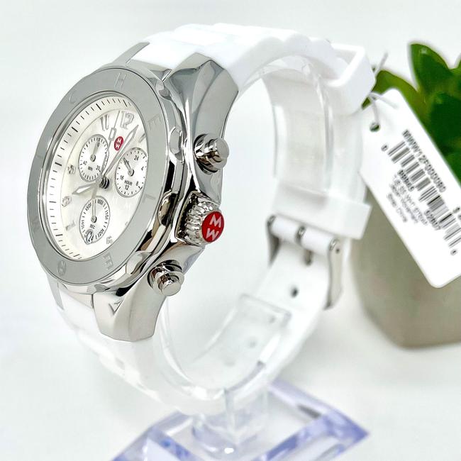 Michele White/Silver-tone Jellybean Stainless Mww12f000090 Watch Michele White/Silver-tone Jellybean Stainless Mww12f000090 Watch