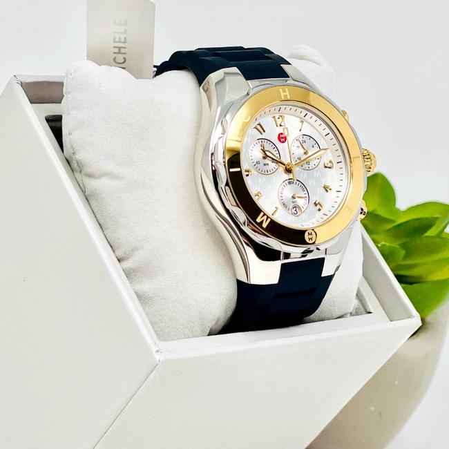 Michele Black/Godl-tone Jellybean Two-tone 18k Gold Mww12f000096 Watch Michele Black/Godl-tone Jellybean Two-tone 18k Gold Mww12f000096 Watch