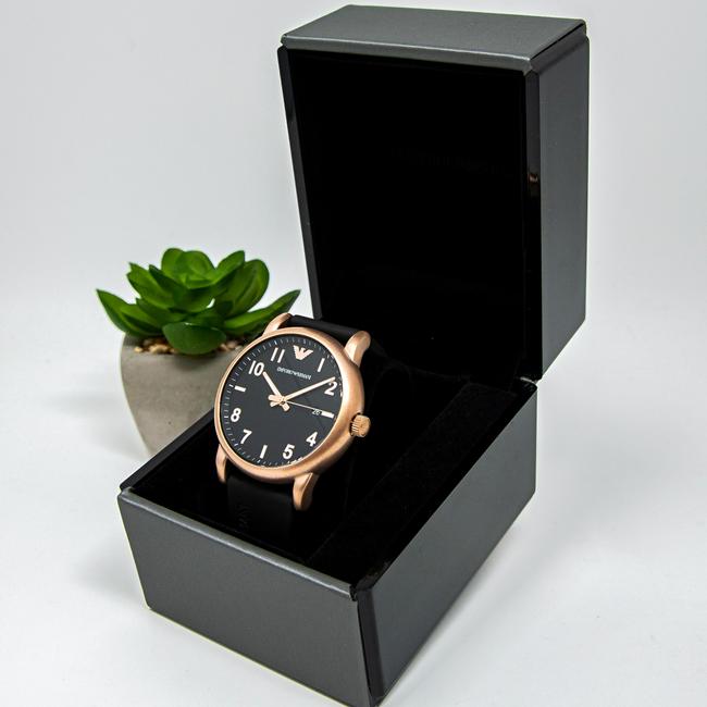 Emporio Armani Black/Rose Gold-tone New Mens Sport Ar11097 Watch Emporio Armani Black/Rose Gold-tone New Mens Sport Ar11097 Watch