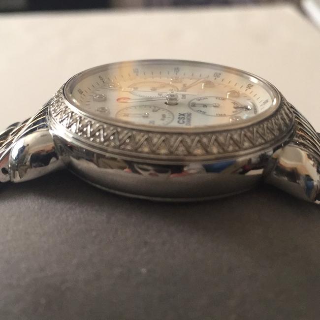 Michele Silver and 18k Gold Csx-36 Diamond Dial 2 Tone Watch Michele Silver and 18k Gold Csx-36 Diamond Dial 2 Tone Watch