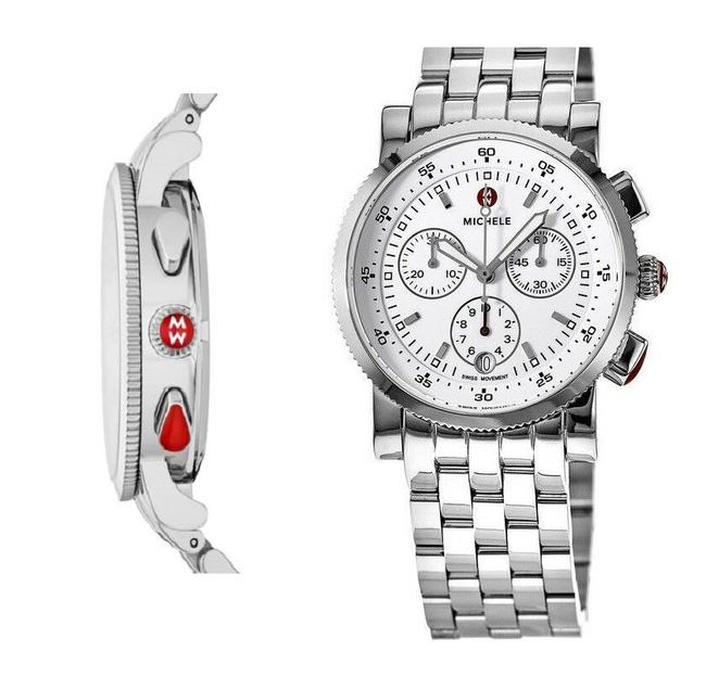 Michele Silver-tone Womens Sport Sail Bracelet Mww01c000021 Watch Michele Silver-tone Womens Sport Sail Bracelet Mww01c000021 Watch