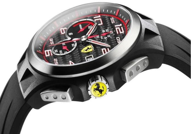 Ferrari Black Silicone Chronograph Lap Time 0830015 Watch Ferrari Black Silicone Chronograph Lap Time 0830015 Watch