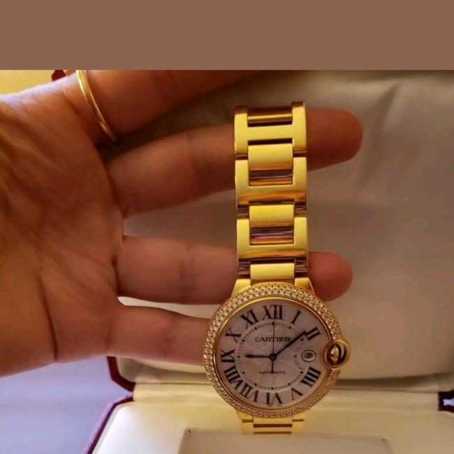 Cartier Rose Gold & White Diamonds Box Ballon Bleu 42mm Large 18k Automaticwe9008z3 Watch Cartier Rose Gold & White Diamonds Box Ballon Bleu 42mm Large 18k Automaticwe9008z3 Watch