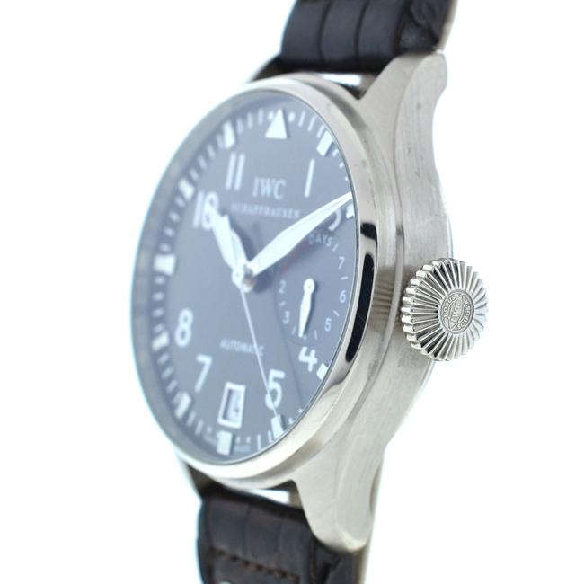 IWC Grey Big Pilot Iw5004-02 18k White Gold Leather Strap Watch IWC Grey Big Pilot Iw5004-02 18k White Gold Leather Strap Watch