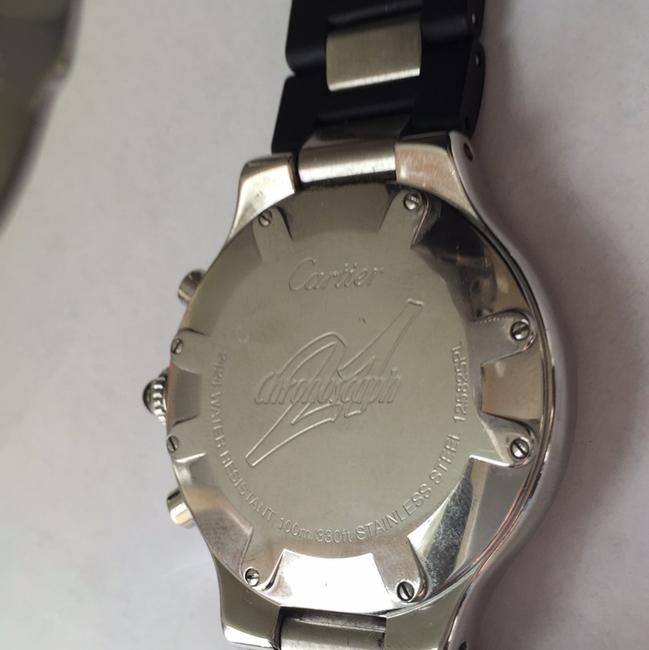 Cartier Black Silver Best Price 3 &1/4 Cts Diamond Chronoscaph 21 Watch Cartier Black Silver Best Price 3 &1/4 Cts Diamond Chronoscaph 21 Watch