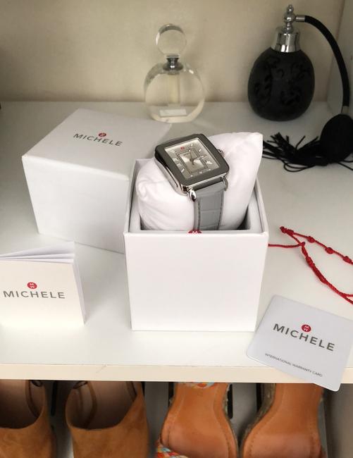 Michele Grey and Silver Deco Sport Watch Michele Grey and Silver Deco Sport Watch