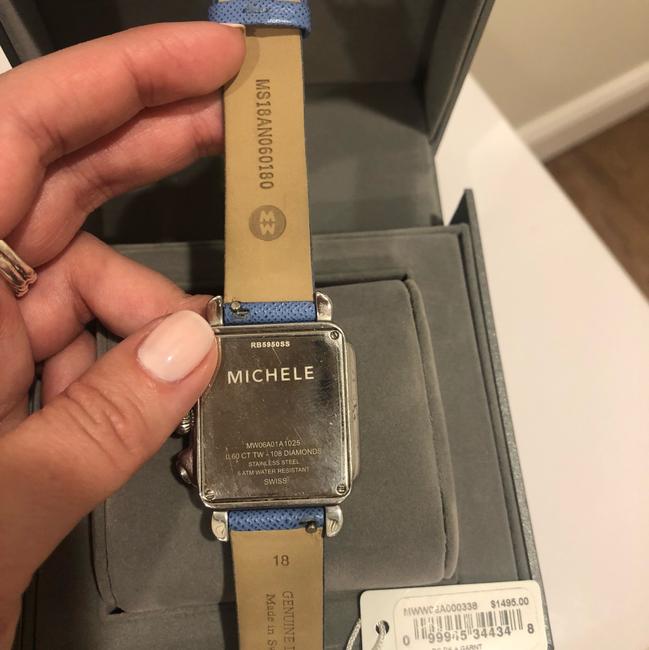 Michele Silver Deco Diamond Dial Watch Michele Silver Deco Diamond Dial Watch