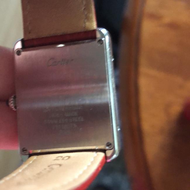 Cartier Silver Face Tank Watch Cartier Silver Face Tank Watch