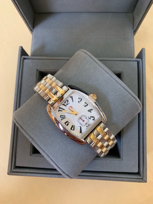 Michele Silver Gold Urban Mini Two Tones Ladies Mww02a000608 Watch Michele Silver Gold Urban Mini Two Tones Ladies Mww02a000608 Watch