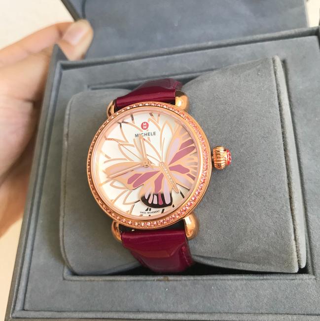 Michele Multicolor New Garden Party Topaz Rose Gold Diamond Butterfly Mw05d36b4995 Watch Michele Multicolor New Garden Party Topaz Rose Gold Diamond Butterfly Mw05d36b4995 Watch