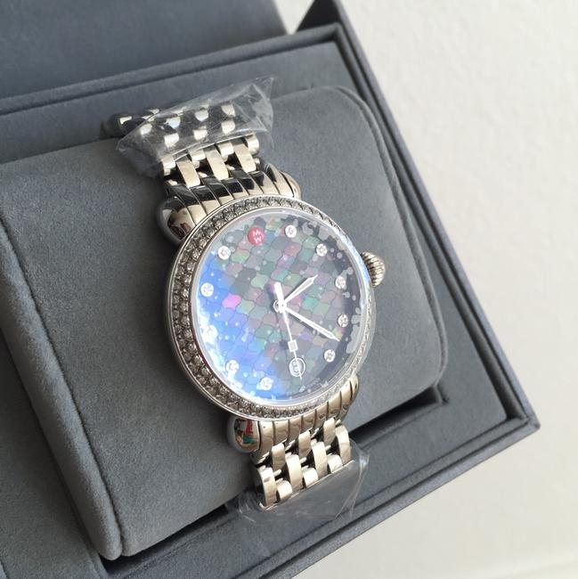 Michele Silver/ Black Csx-36 Diamond Mosaic Mop Diamond Dial Mw03r01a1928 Watch Michele Silver/ Black Csx-36 Diamond Mosaic Mop Diamond Dial Mw03r01a1928 Watch