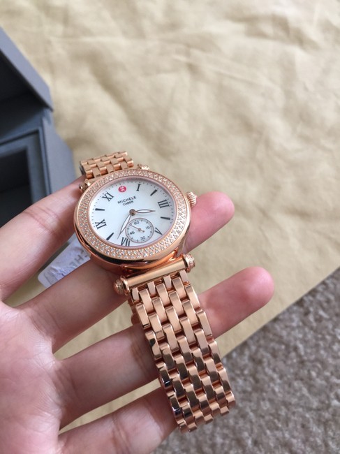 Michele Rose Gold Caber Diamond Gold-tone Mop Mww16a000044 ( Watch Michele Rose Gold Caber Diamond Gold-tone Mop Mww16a000044 ( Watch