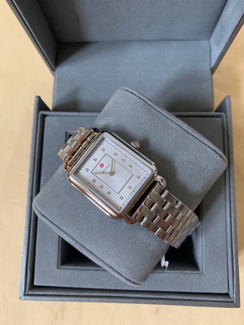 Michele Silver Deco Ii Mop Mww06x000026 Watch Michele Silver Deco Ii Mop Mww06x000026 Watch