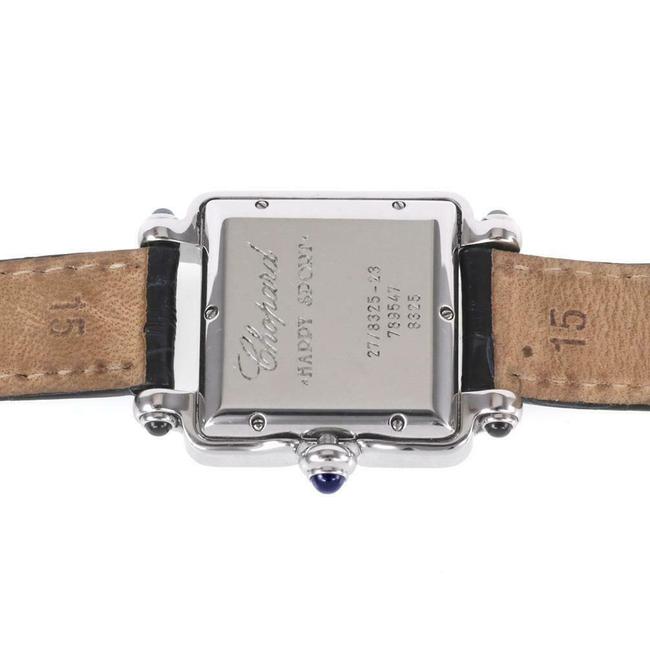 Chopard 61393 Happy Sport Diamond Sapphire Ssteel Leather Band Ladies Watch Chopard 61393 Happy Sport Diamond Sapphire Ssteel Leather Band Ladies Watch