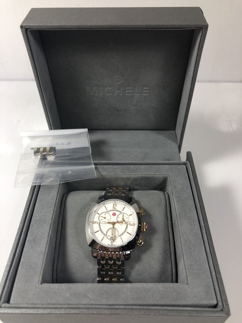 Michele Two-tone Ascalon Diamond Watch Michele Two-tone Ascalon Diamond Watch