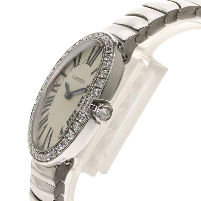 Cartier Silver Diamonds 18k White Gold Baignoire Quartz Wb520006 Womens Wristwatch 23 Mm Watch Cartier Silver Diamonds 18k White Gold Baignoire Quartz Wb520006 Womens Wristwatch 23 Mm Watch