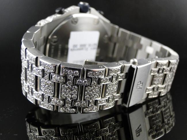 Audemars Piguet Stainless Steel Mens Iced Out Royal Oak Offshore Diamond 26 Ct Watch Audemars Piguet Stainless Steel Mens Iced Out Royal Oak Offshore Diamond 26 Ct Watch