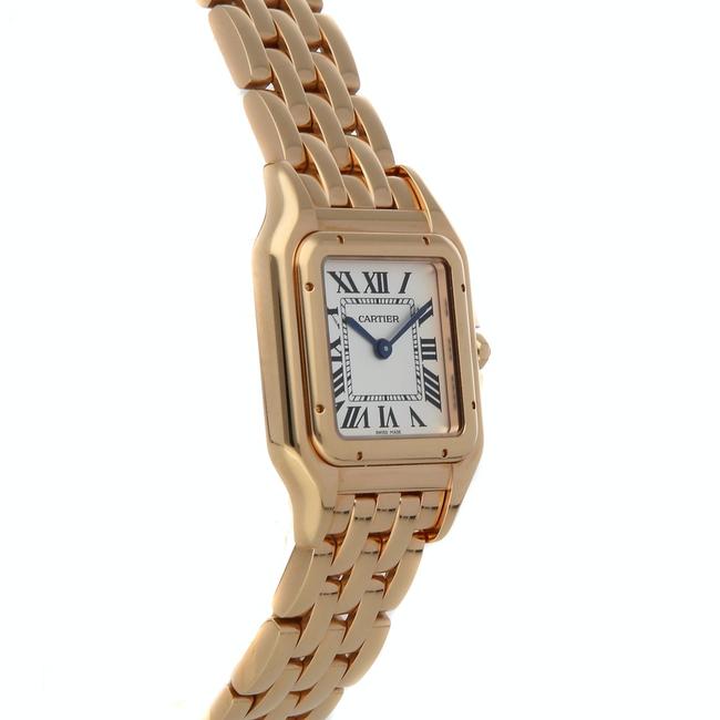 Cartier Silver 18k Rose Gold Panthere De Medium Wgpn0007 Womens Wristwatch 27 X 37 Mm Watch Cartier Silver 18k Rose Gold Panthere De Medium Wgpn0007 Womens Wristwatch 27 X 37 Mm Watch