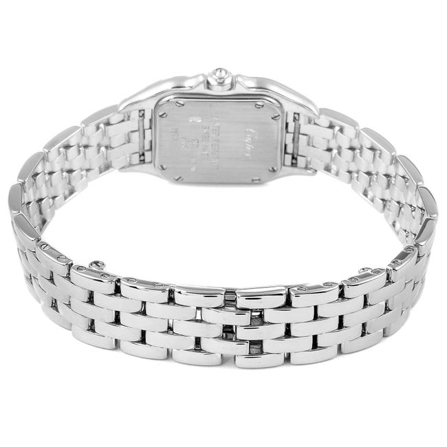 Cartier Silver Diamonds 18k White Gold Panthere Wf3091f3 Womens Wristwatch 22 X 22 Mm Watch Cartier Silver Diamonds 18k White Gold Panthere Wf3091f3 Womens Wristwatch 22 X 22 Mm Watch