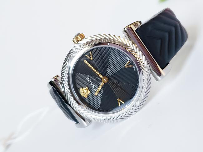 Versace Black/Silver V-motif Watch Versace Black/Silver V-motif Watch