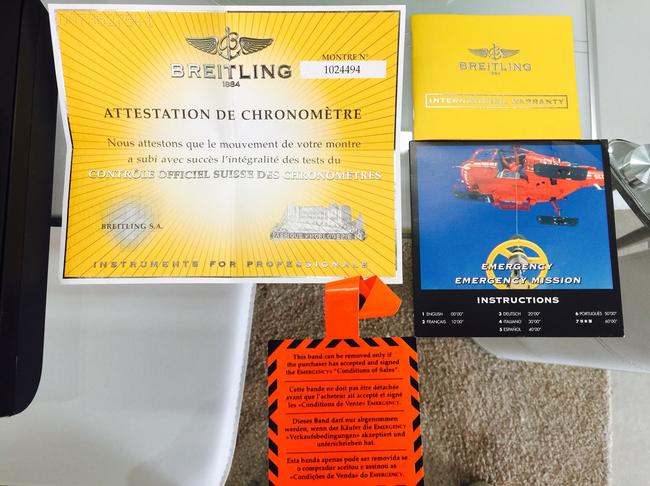 Breitling Custom Diamond Emergency 4 Ct Diamonds Watch Breitling Custom Diamond Emergency 4 Ct Diamonds Watch