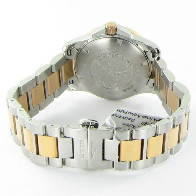 Longines Black Dial 18k Rose Gold Steel L32765567 Conquest Ladies Watch Longines Black Dial 18k Rose Gold Steel L32765567 Conquest Ladies Watch