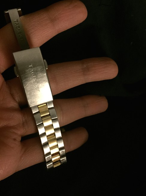 TAG Heuer White and Yellow Gold Mother Of Pearl Dial Acquaracer Watch TAG Heuer White and Yellow Gold Mother Of Pearl Dial Acquaracer Watch