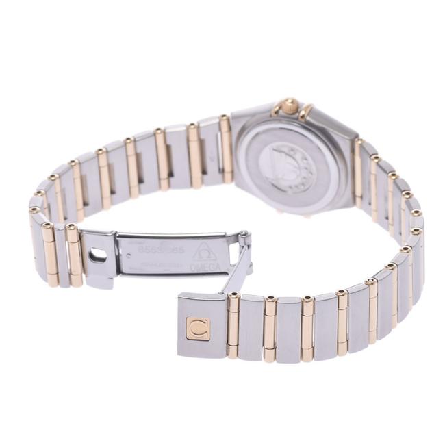 Omega Champagne 18k Yellow Gold and Stainless Steel Constellation 1262.10 Quartz Womens Wristwatch 22 Mm Watch Omega Champagne 18k Yellow Gold and Stainless Steel Constellation 1262.10 Quartz Womens Wristwatch 22 Mm Watch