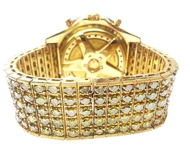 Breitling Bentley with 78.00 Carats Tw Of Yellow Diamonds In 18 Karat & 14 Karat Yellow Gold Watch Breitling Bentley with 78.00 Carats Tw Of Yellow Diamonds In 18 Karat & 14 Karat Yellow Gold Watch