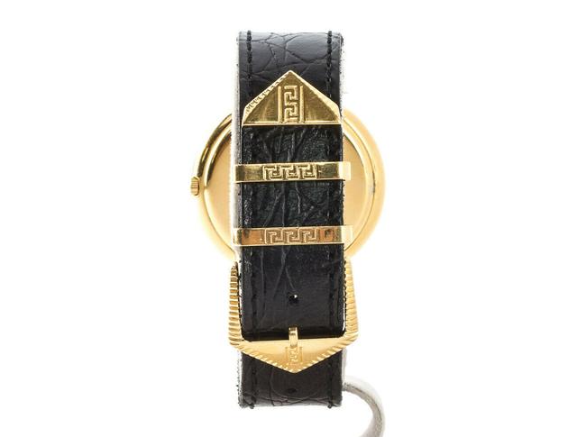 Versace Black/Gold Box Vintage Medusa Plated Quartz Watch Versace Black/Gold Box Vintage Medusa Plated Quartz Watch