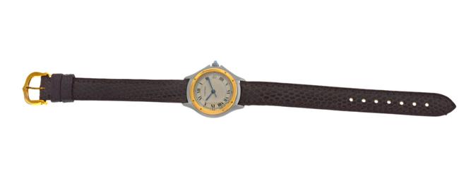 Cartier Gold Silver Ladies Panthere 187906 Steel Date 26mm Quartz Watch Cartier Gold Silver Ladies Panthere 187906 Steel Date 26mm Quartz Watch