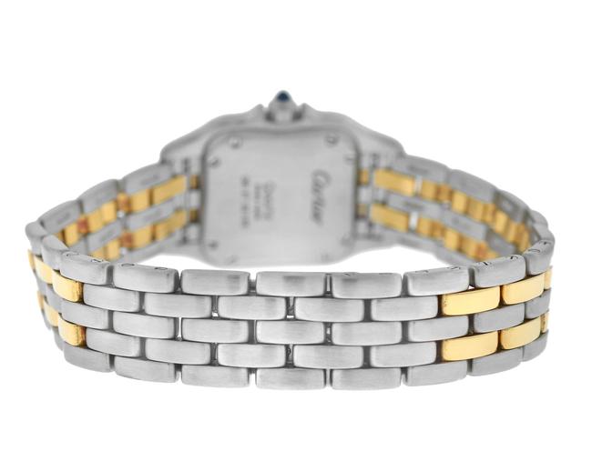 Cartier Yellow Gold Silver Ladies Panthere 2 Row Steel Quartz 22mm Watch Cartier Yellow Gold Silver Ladies Panthere 2 Row Steel Quartz 22mm Watch
