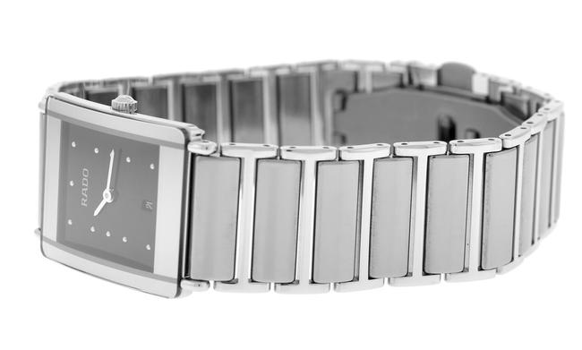 Rado Silver Ladies Diastar 160.0486.3 High Tech Ceramic 24mm Quartz Watch Rado Silver Ladies Diastar 160.0486.3 High Tech Ceramic 24mm Quartz Watch