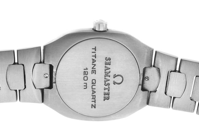 Omega Silver Gold Mens Unisex Seamaster Polaris 196.0291 Titane Quartz Watch Omega Silver Gold Mens Unisex Seamaster Polaris 196.0291 Titane Quartz Watch