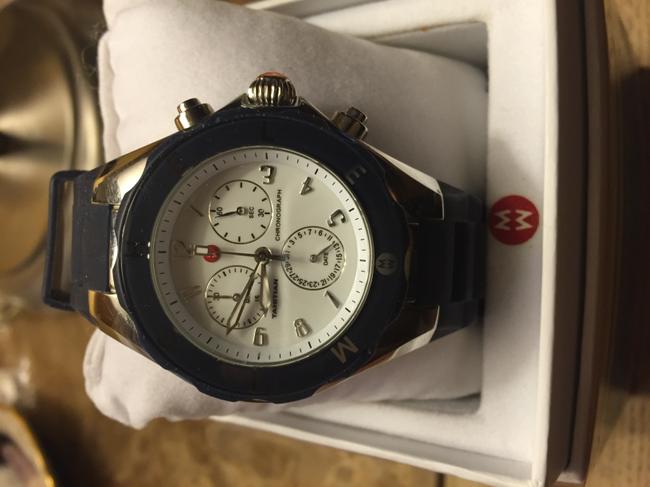 Michele Blue Navy Nwot Tahitian Watch Michele Blue Navy Nwot Tahitian Watch