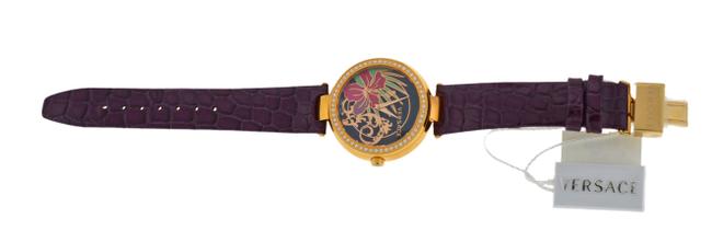 Versace Gold New Mystique Hibiscus I9q81d9hi S702 Diamond Quartz Watch Versace Gold New Mystique Hibiscus I9q81d9hi S702 Diamond Quartz Watch