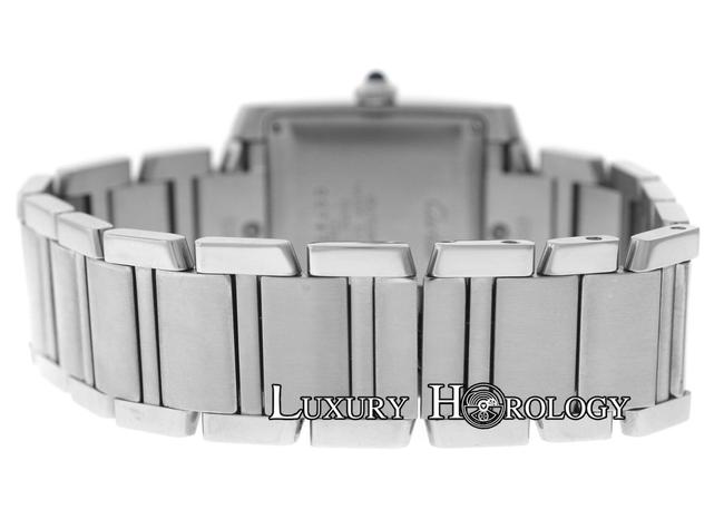Cartier Silver Unisex Tank Francaise 2302 Steel Date 28mm Watch Cartier Silver Unisex Tank Francaise 2302 Steel Date 28mm Watch
