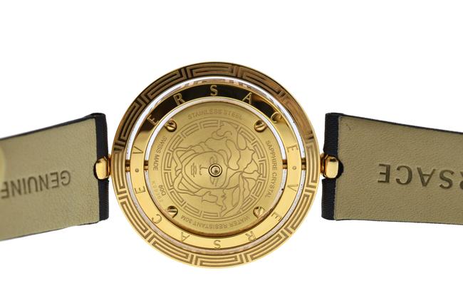 Versace Black Eon 80q81sd498 S009 Gold Tone Diamond Quartz 38mm Mop Watch Versace Black Eon 80q81sd498 S009 Gold Tone Diamond Quartz 38mm Mop Watch