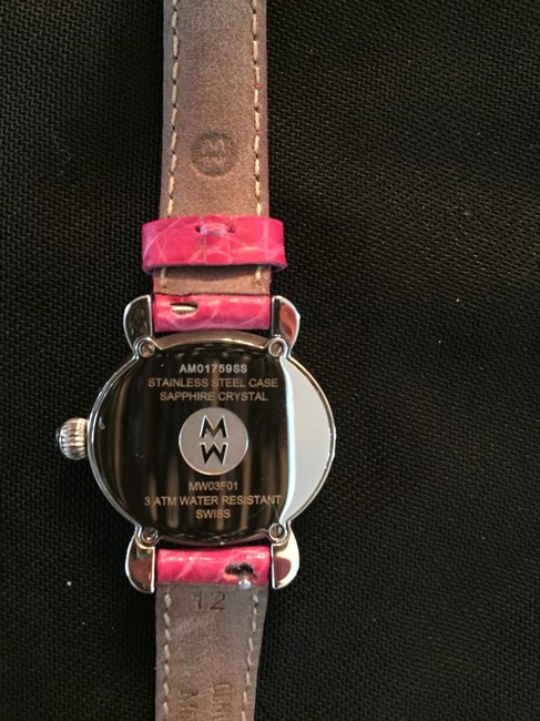 Michele Pink Fushia Csx Blue Mini Diamond Ladies Watch Michele Pink Fushia Csx Blue Mini Diamond Ladies Watch