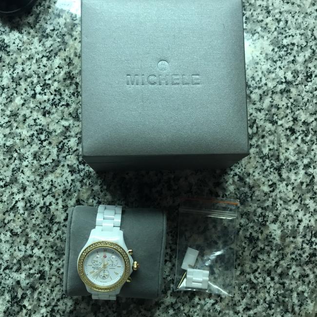 Michele White Ceramic Diamond Watch Michele White Ceramic Diamond Watch