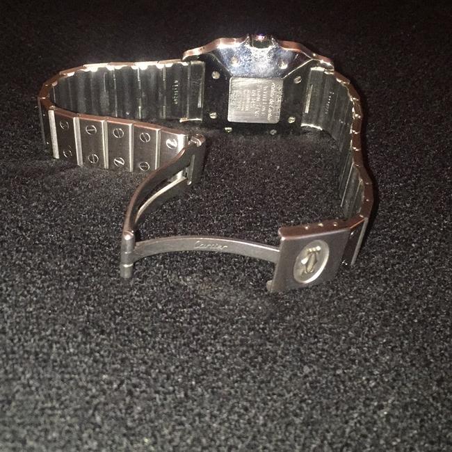Cartier Silver Santos De Galbee Watch Cartier Silver Santos De Galbee Watch