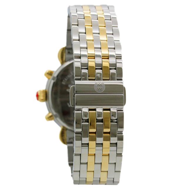 Michele Two Tone Silver-gold 39 Stainless Chronograph Women Mww03d000026 Watch Michele Two Tone Silver-gold 39 Stainless Chronograph Women Mww03d000026 Watch