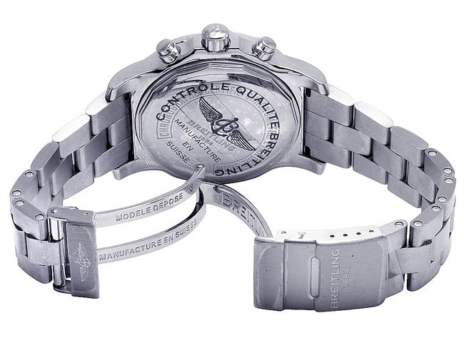 Breitling Stainless Steel Mens Colt Ii A7338710-bb49-ss 44mm Chronograph Diamond 3.0 Ct Watch Breitling Stainless Steel Mens Colt Ii A7338710-bb49-ss 44mm Chronograph Diamond 3.0 Ct Watch