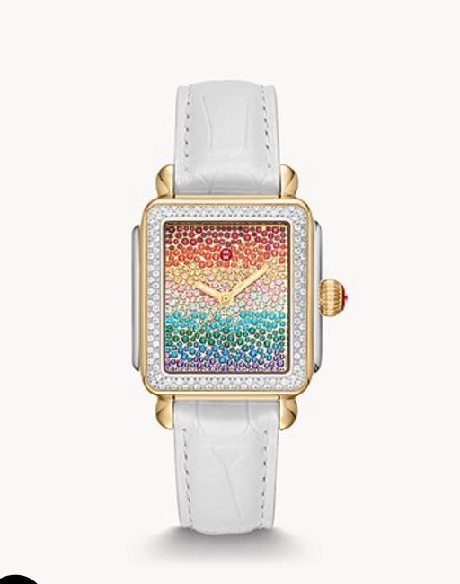 Michele Rainbow Limited-edition Deco Carousel Diamond Watch Michele Rainbow Limited-edition Deco Carousel Diamond Watch