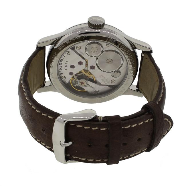 Longines White Black Stainless Steel Master Collection Leather Watch Longines White Black Stainless Steel Master Collection Leather Watch