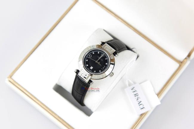 Versace Silver/Black Womens 68q99d009 S009 Reve Watch Versace Silver/Black Womens 68q99d009 S009 Reve Watch