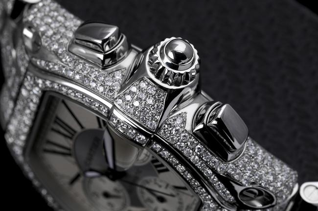 Cartier Steel XL Diamond Roadster W62020x6 White Dial Watch Cartier Steel XL Diamond Roadster W62020x6 White Dial Watch